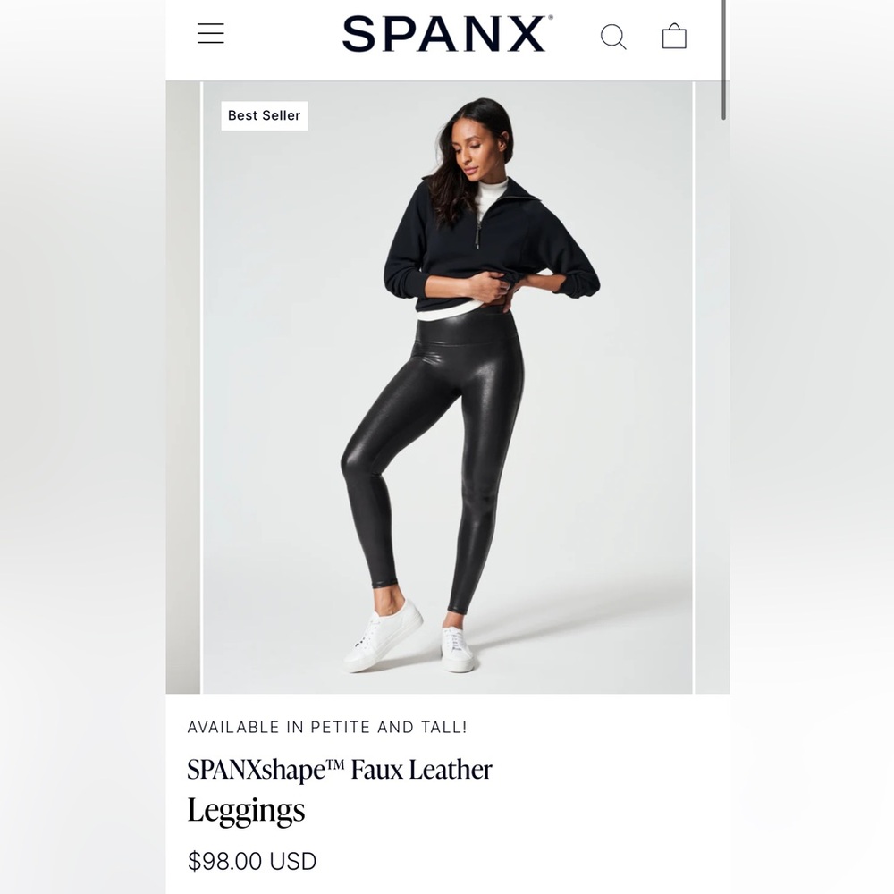 Spandex Faux Leather Leggings